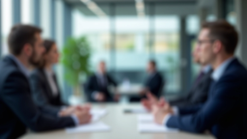 Geschäftsführer diskutiert Konjunkturbericht im Team