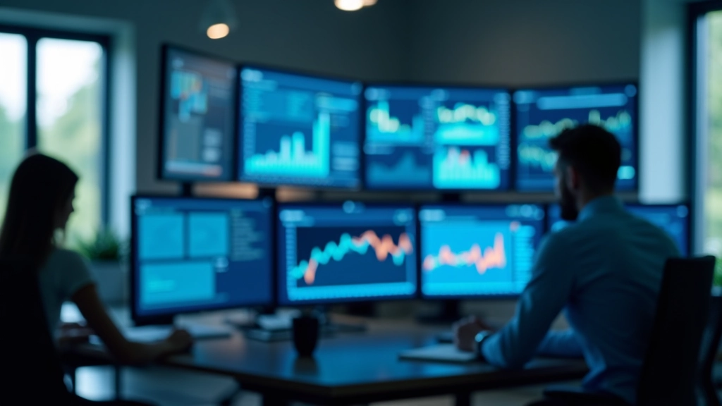 Wirtschaftsanalyst bei der Arbeit mit Datenvisualisierung